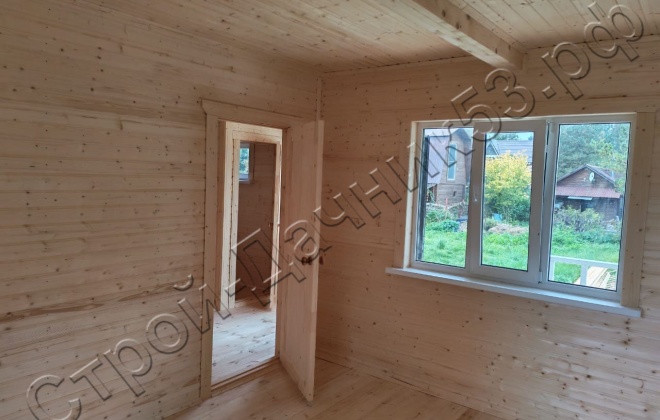 4 Каркасно-щитовой дом  Д-110, 7х6м, 84 М², Тверская область, Конаковский район, СНТ Ремонтник (14)